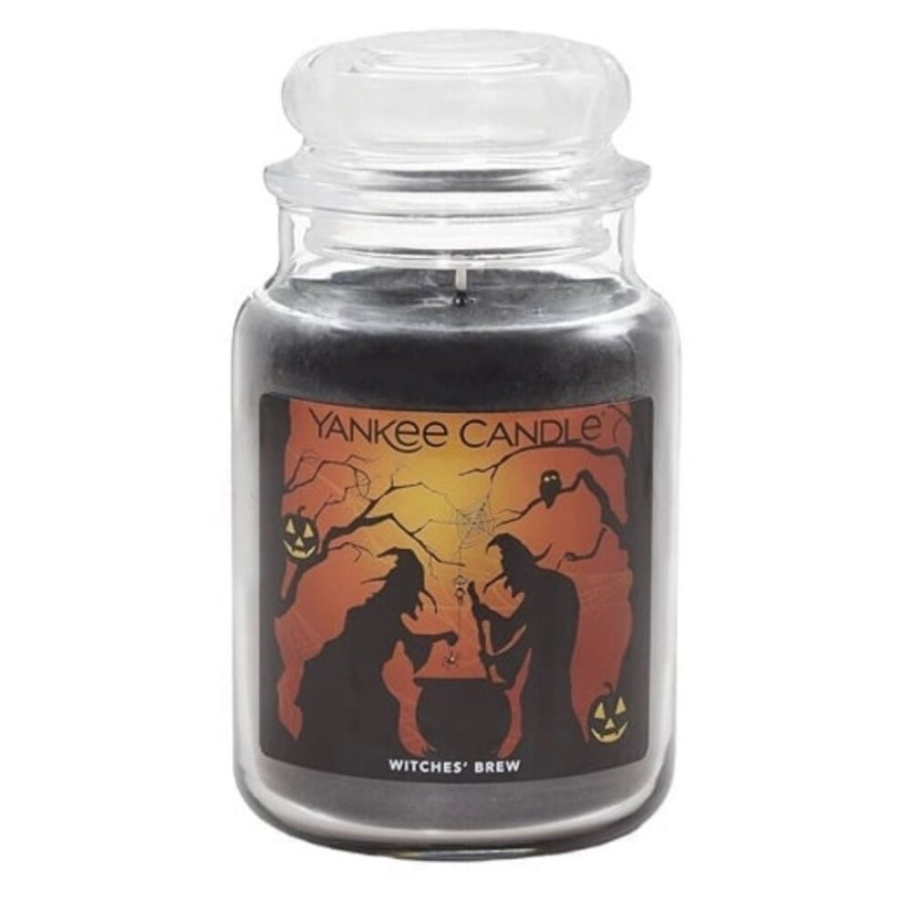 Yankee Candle Witches Brew 22 Oz Candle Patchouli Woody Jasmine Ltd Edition New